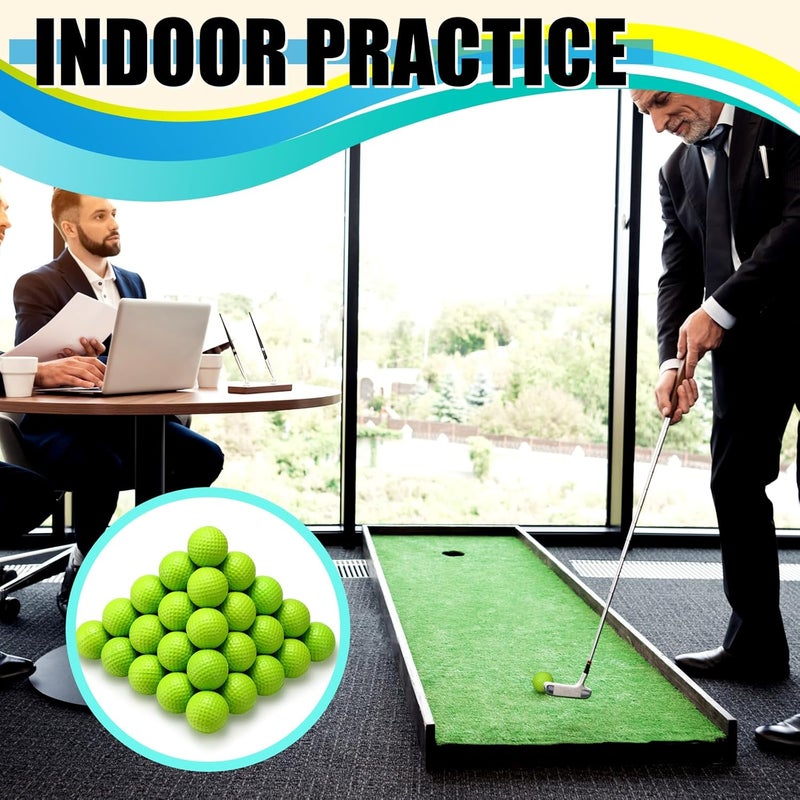 PullCrease 200 Pcs Foam Golf Practice Balls Bulk Realistic Feel Limited Flight Training Balls Soft for Outdoor Swing Indoor Backyard Training - Image 4